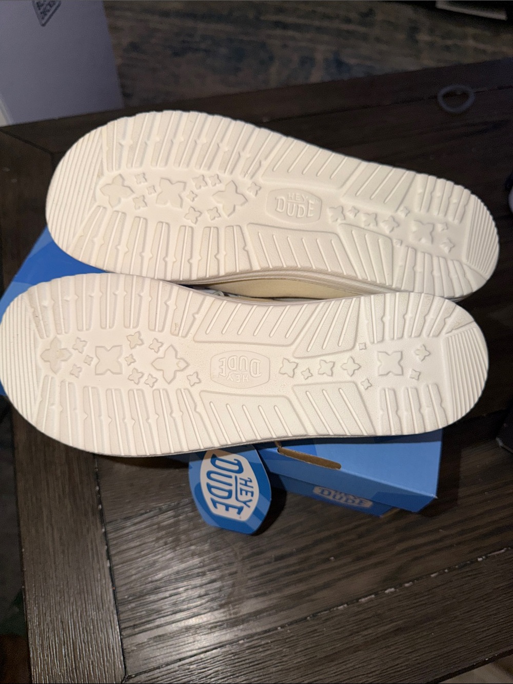 Hey Dude Off-White Patterned Canvas Slip-On Shoes - Picture 4 of 6